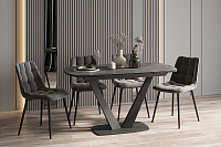 CHALET 120 PIETRA GREY CER BK СТОЛ