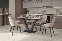 CHALET 120 CAP ROCK NEW CER BK СТОЛ